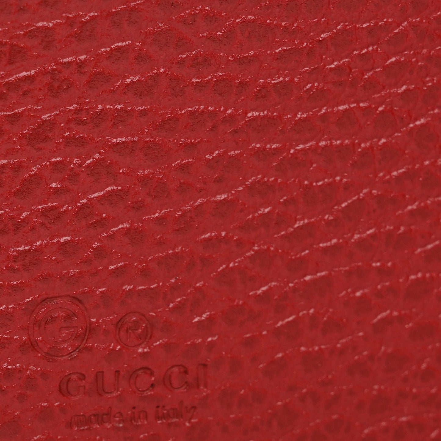 Dollar Calfskin Interlocking G French Wallet Rosso