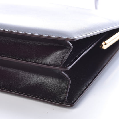Celine Patina Box Calfskin Medium Clasp Bag Velvet 8 of 8