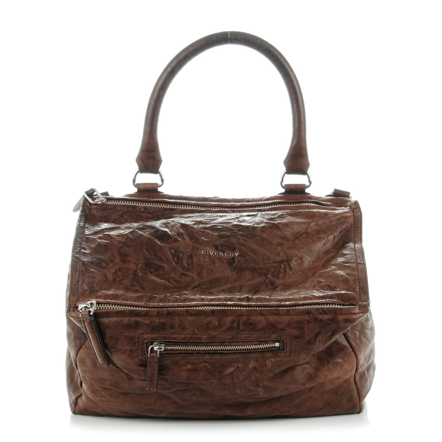 Givenchy Tumbled Sheepskin Medium Pandora Chocolate 1 of 7