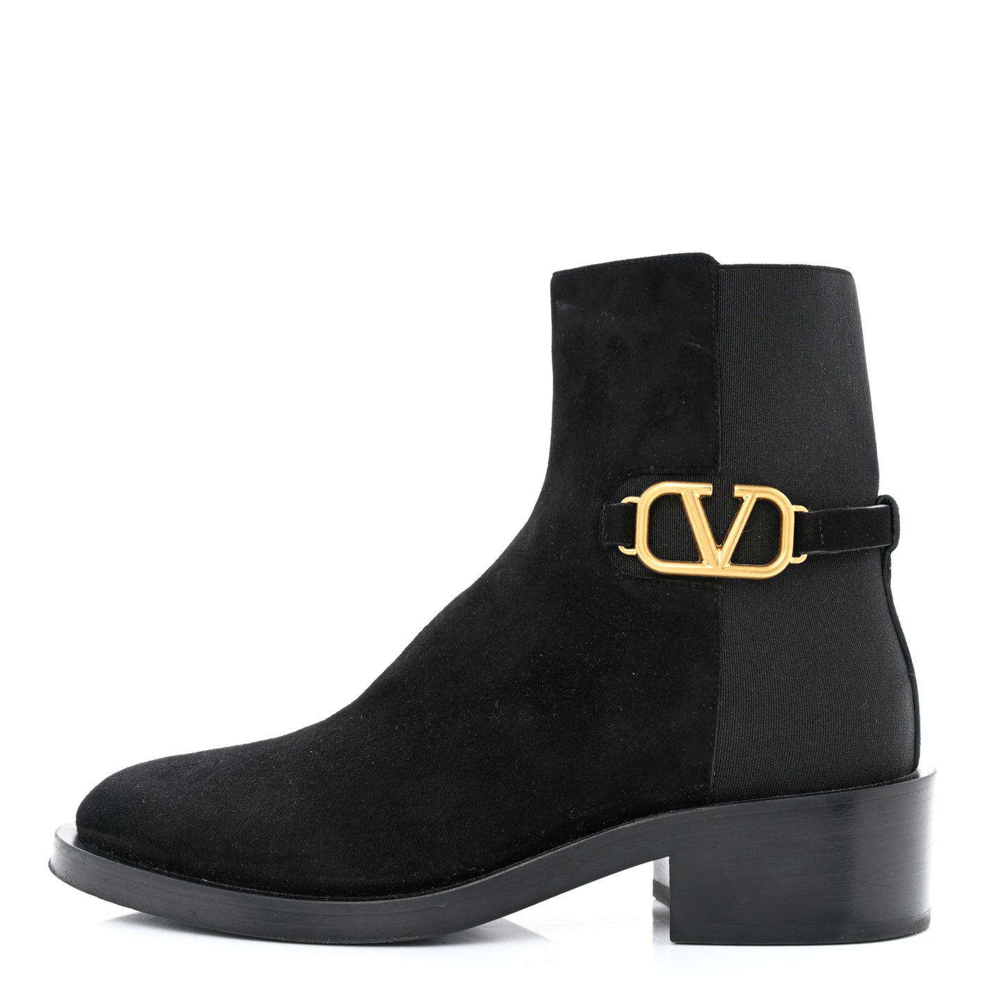 Suede VLogo 30mm Ankle Boots 37 Black