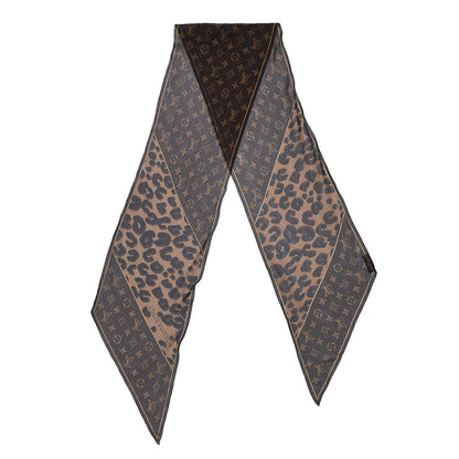 Louis Vuitton Silk Crepe Leopard Monogram Scarf 6 of 6