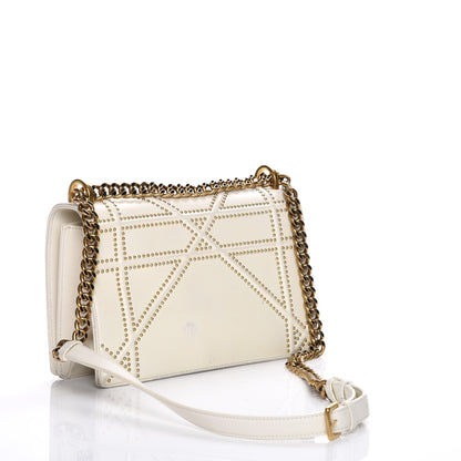 Christian Dior Lambskin Studded Medium Diorama Flap Bag Latte 3 of 24