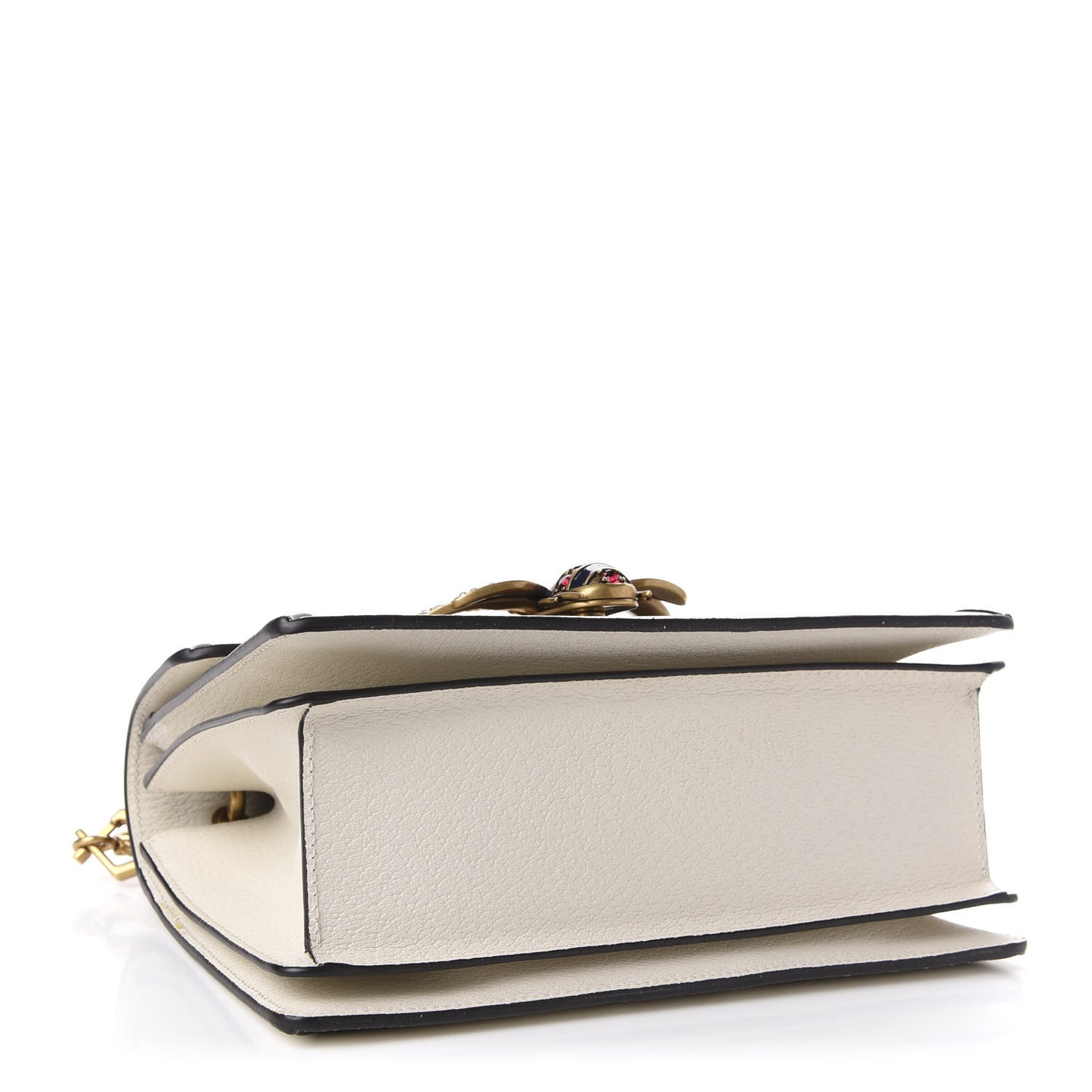 GG Supreme Monogram Small Queen Margaret Top Handle Bag White