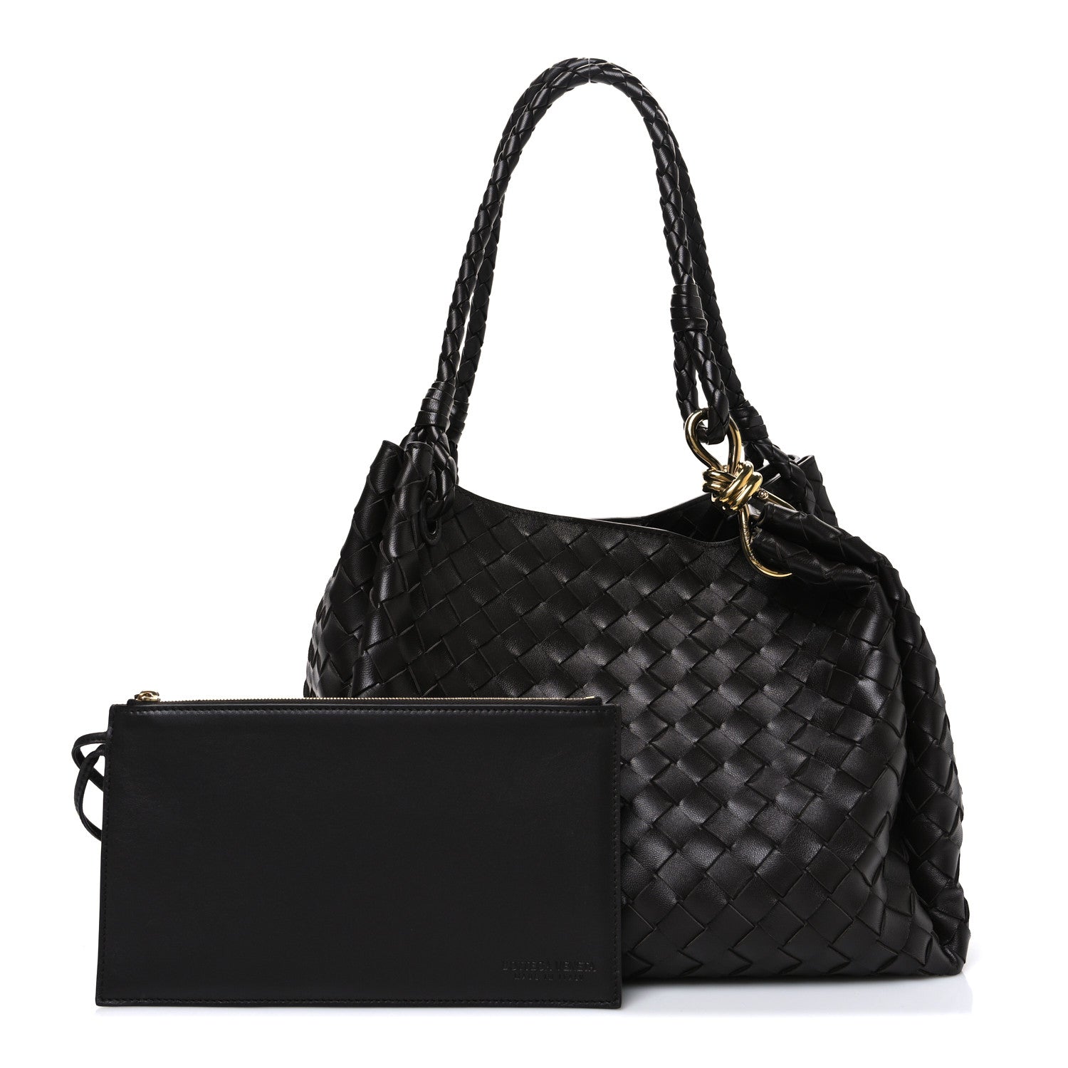 Bottega Veneta Nappa Intrecciato Large Andiamo Parachute Shoulder Bag Fondant 3 of 10