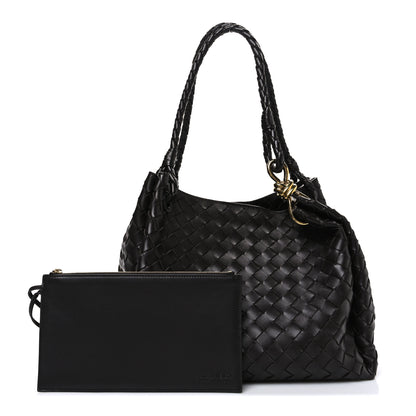 Bottega Veneta Nappa Intrecciato Large Andiamo Parachute Shoulder Bag Fondant 3 of 10