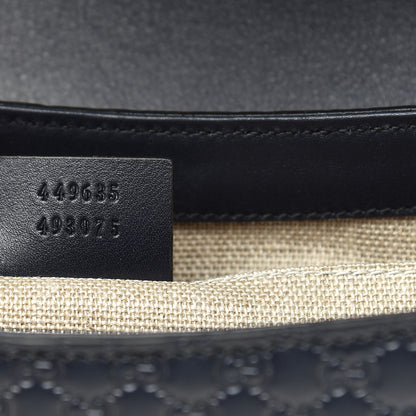Gucci Soft Microguccissima Medium Emily Chain Shoulder Bag Blue 7 of 14