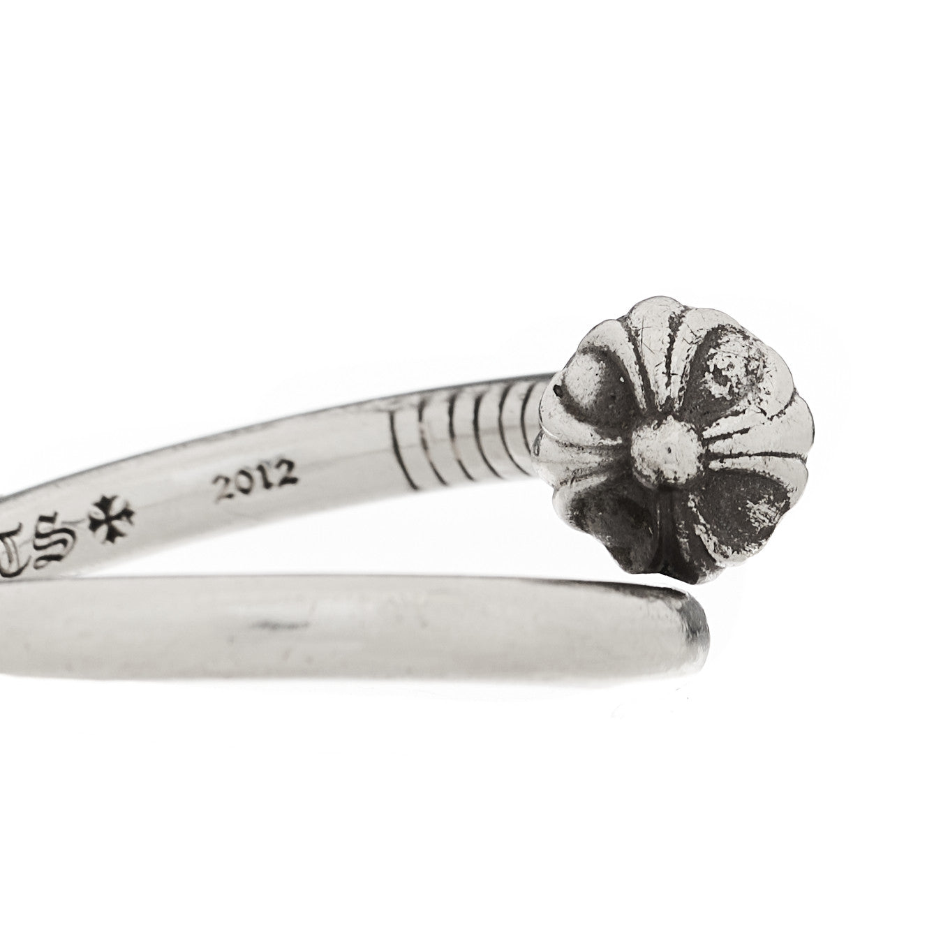 Chrome Hearts Sterling Silver Cross Ball Nail Ring 62 10 3 of 7