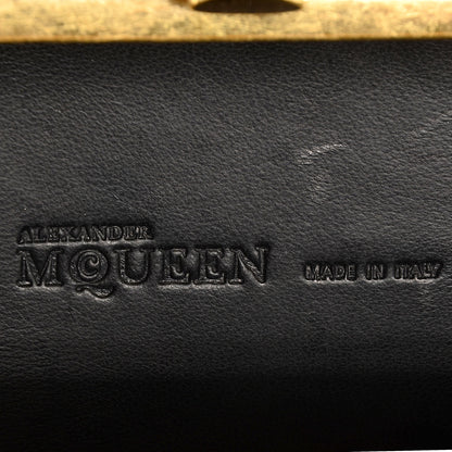 Alexander McQueen Glory Embroidery Skull Box Clutch Black 7 of 8