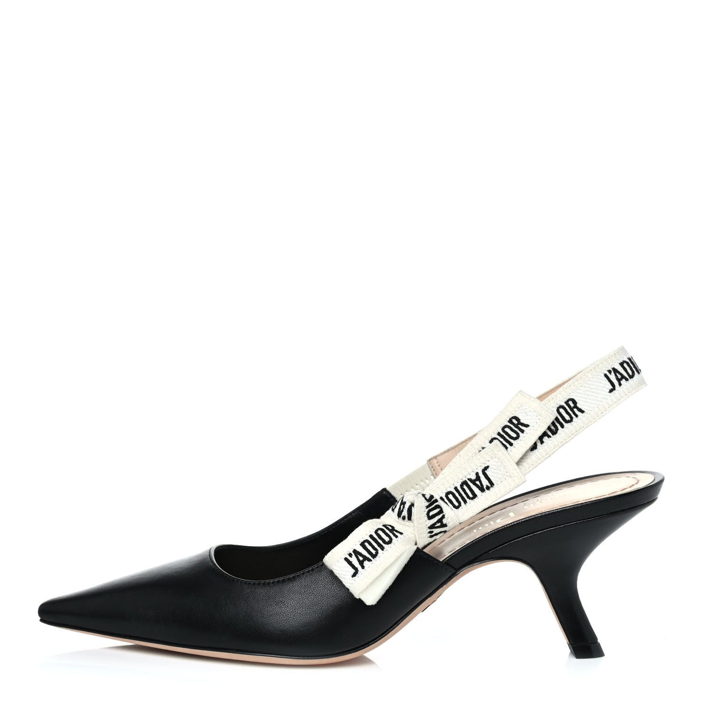 Lambskin Ribbon J'Adior Slingback 65mm Pumps 38 Black