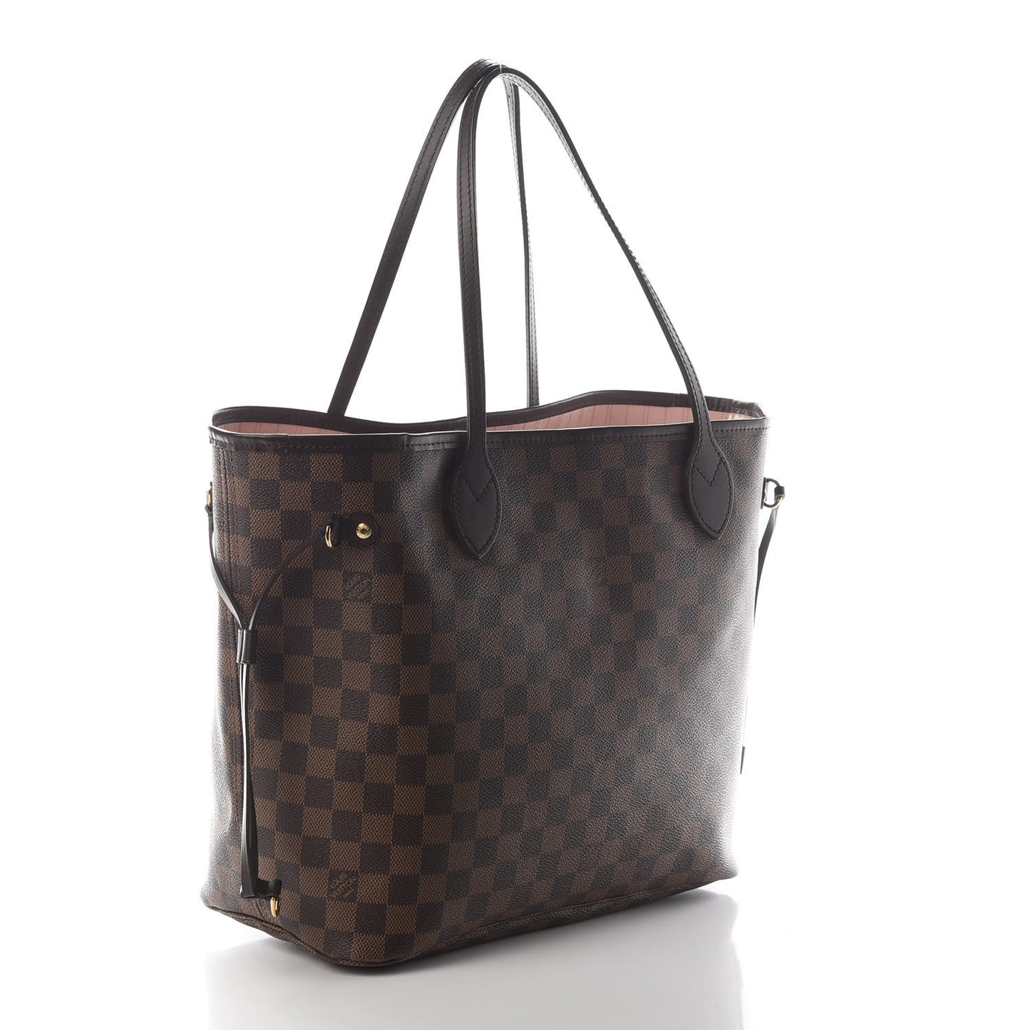 Damier Ebene Neo Neverfull MM Rose Ballerine