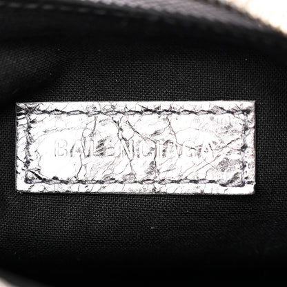 Balenciaga Metallic Agneau Arena Le Cagole Shoulder Bag XS Silver 7 of 13