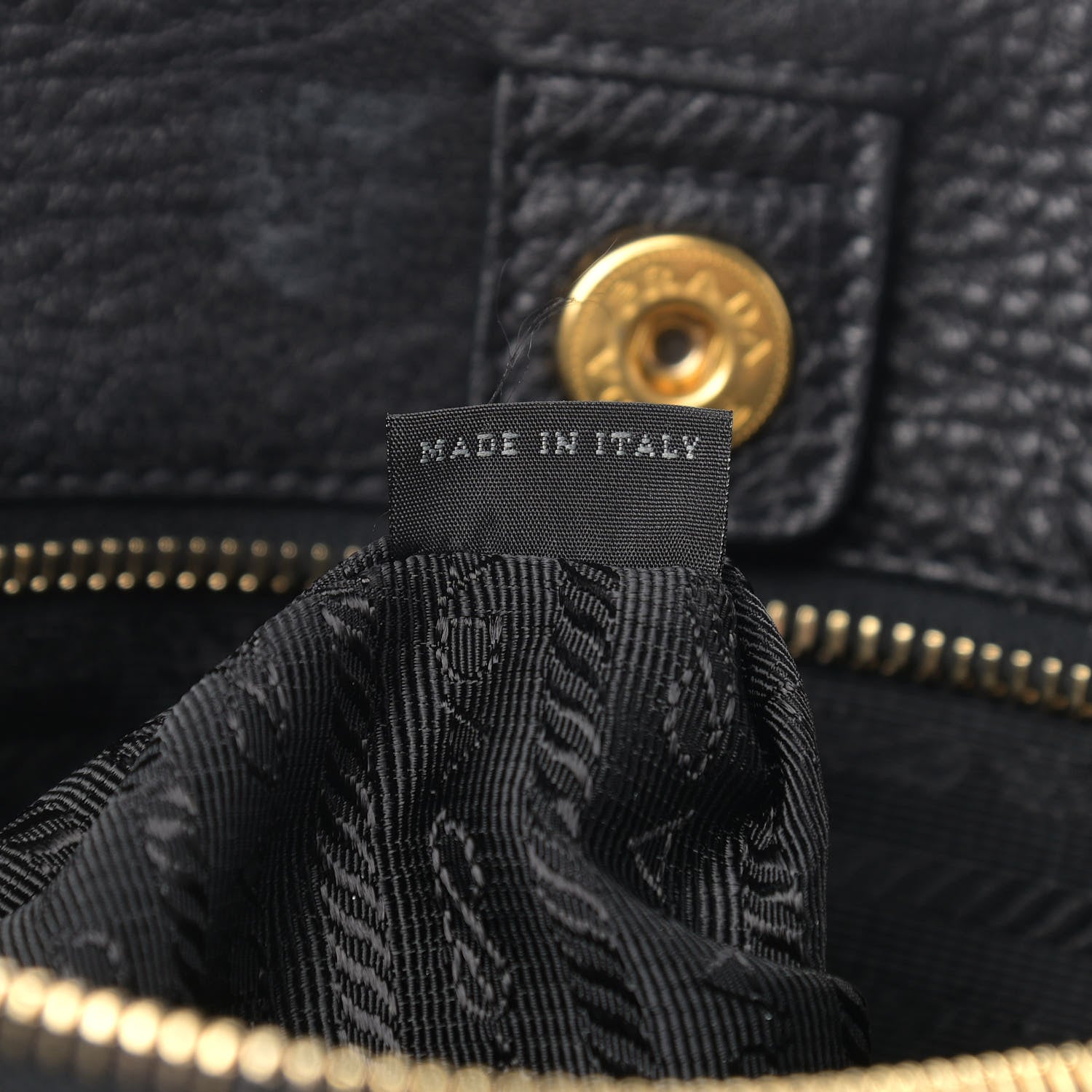 Prada Vitello Daino Tote Black 10 of 13