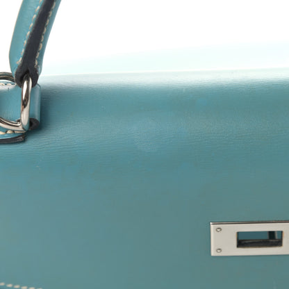 Hermes Box Kelly Sellier 32 Blue Jean 12 of 15