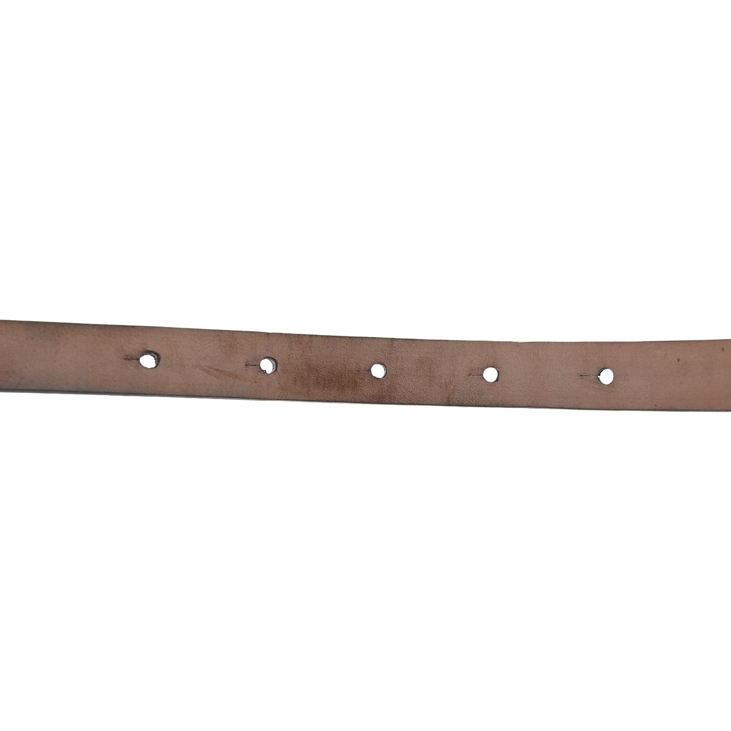 Calfskin Horsebit Skinny Belt 85 34 Brown
