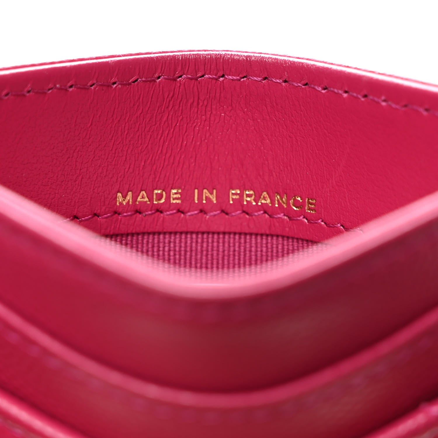 Chanel Caviar Quilted Card Holder Fuchsia 7 of 8