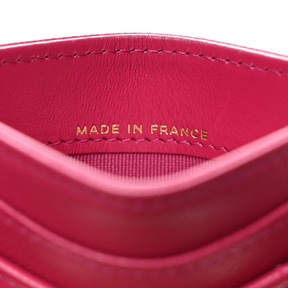 Chanel Caviar Quilted Card Holder Fuchsia 7 of 8