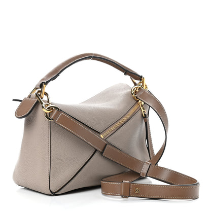 Loewe Grained Calfskin Small Puzzle Bag Sand Mink 3 of 9