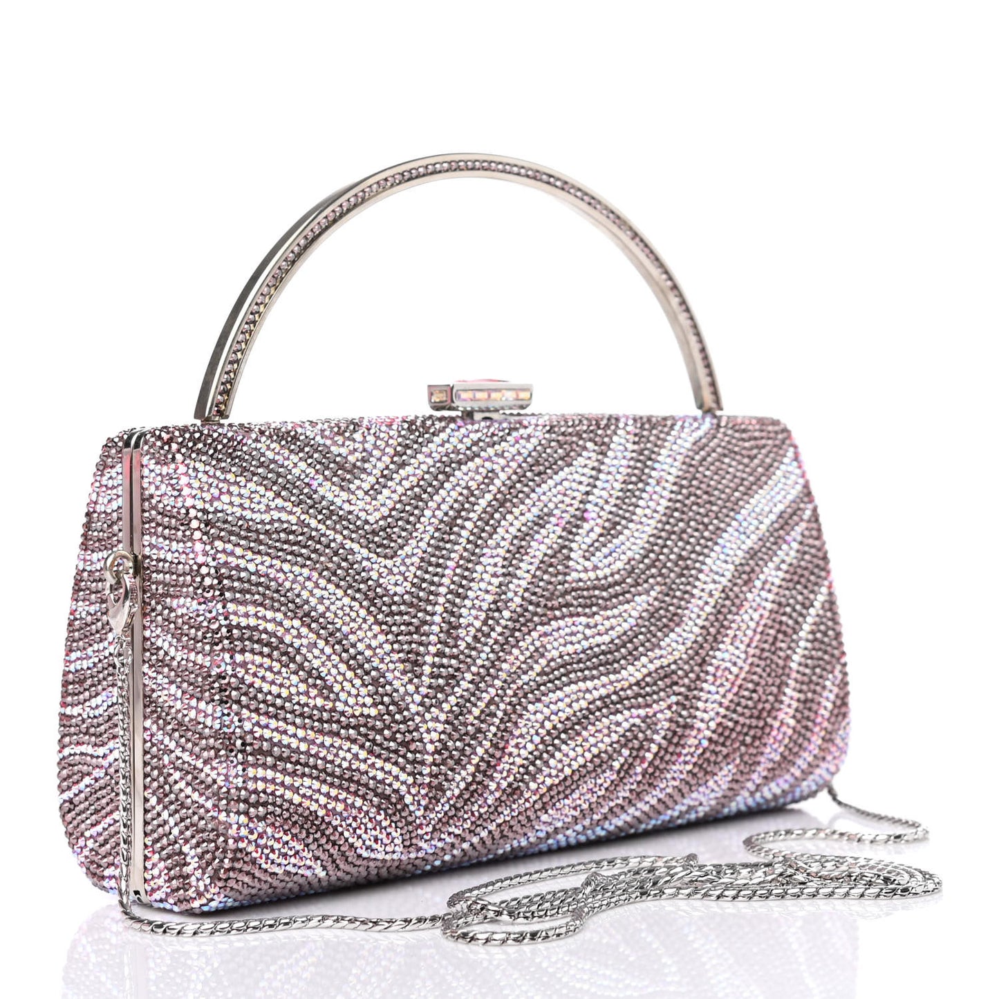 Swarovski Crystal Minaudiere Clutch Multicolor