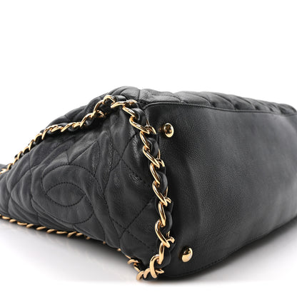 Chanel Calfskin Quilted Medium Chain Me Hobo Black 9 of 10