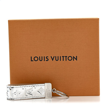 Louis Vuitton Monogram Mirror Dragonne Bag Charm Key Holder Silver 5 of 5