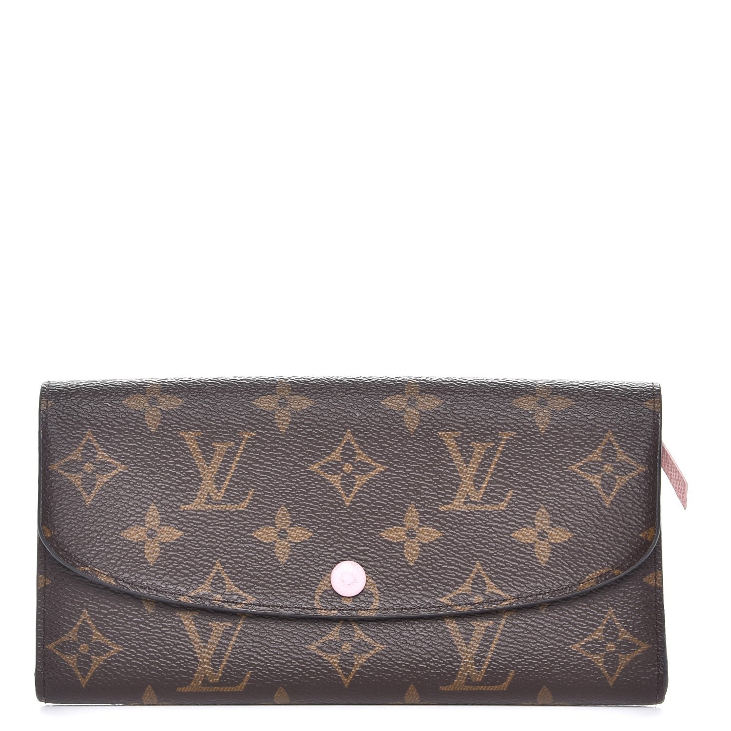 Louis Vuitton Monogram Emilie Wallet Rose Ballerine 1 of 8