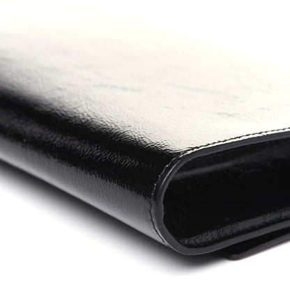 Saint Laurent Textured Patent Monogram Belle De Jour Clutch Black 13 of 13