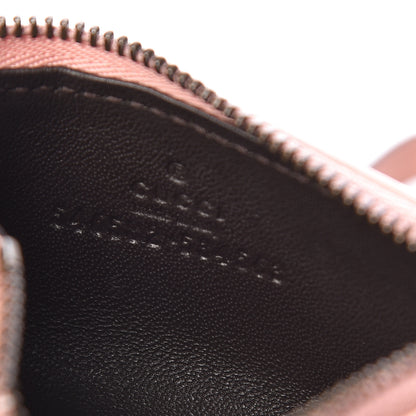 Gucci Calfskin Matelasse GG Marmont Coin Case Card Holder Wristlet Perfect Pink 6 of 7