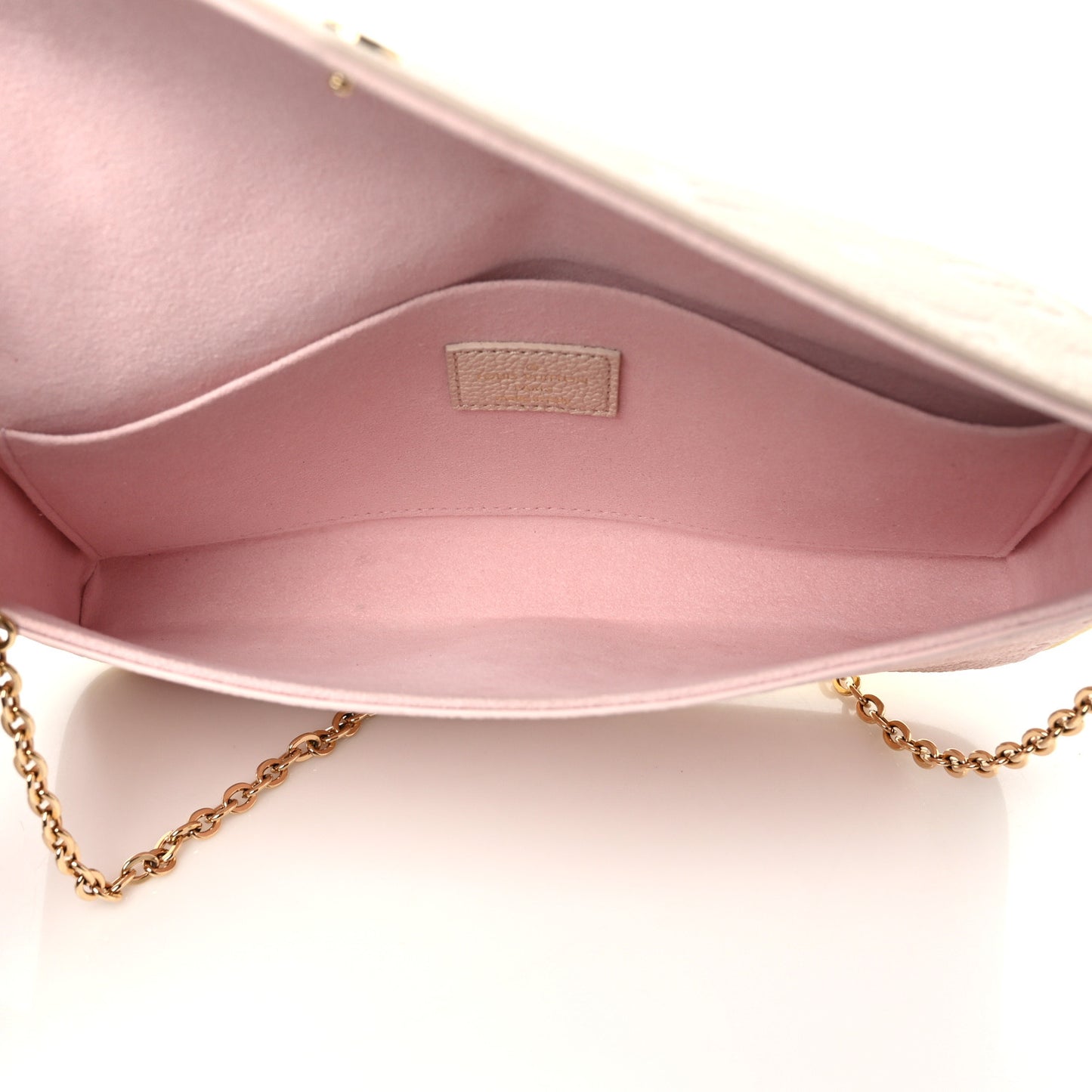 Empreinte Spring in the City Felicie Pochette Chain Wallet Pink Beige Yellow