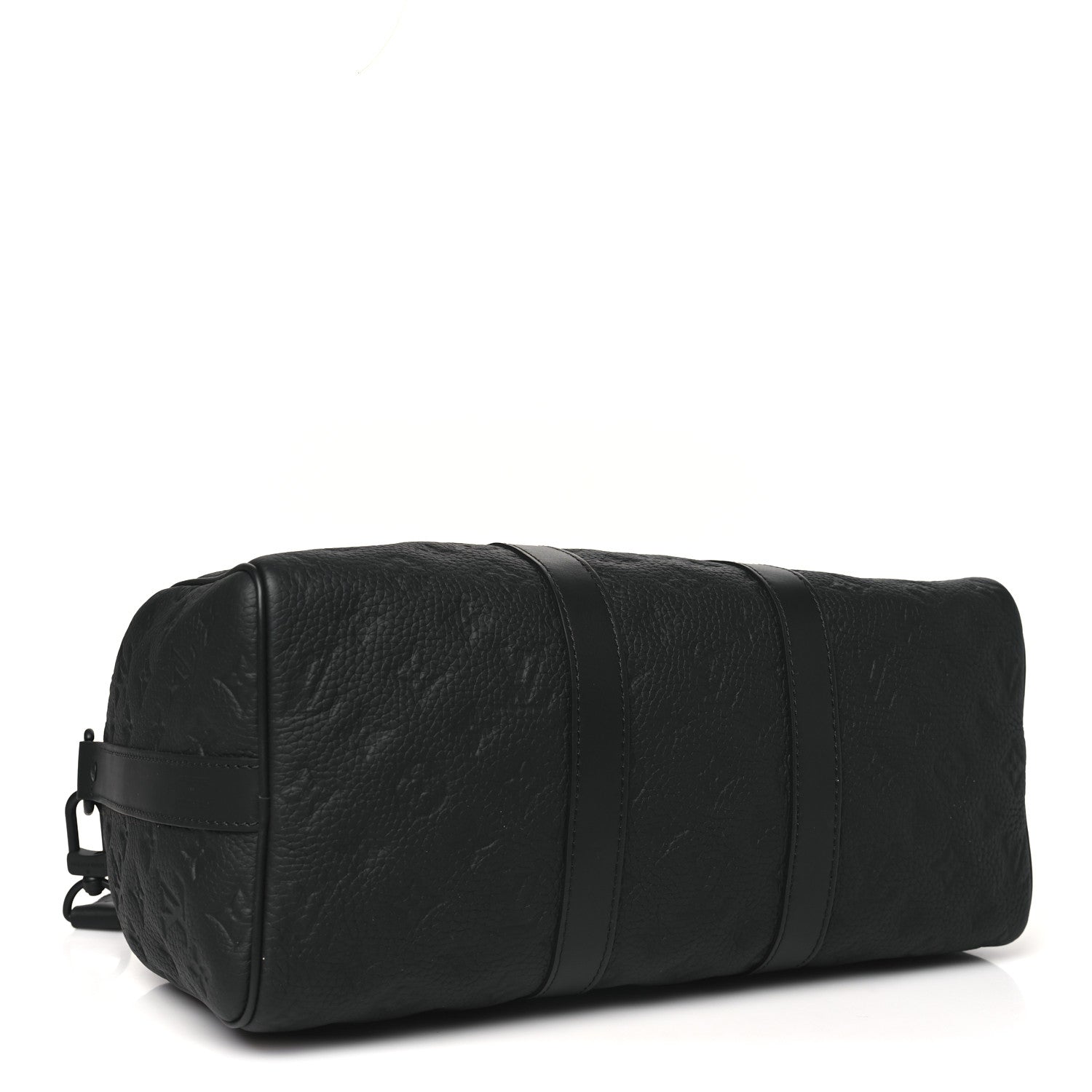 Louis Vuitton Monogram Taurillon Keepall Bandouliere 35 Black 4 of 9