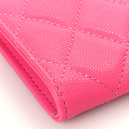 Chanel Caviar Quilted Zipped Key Holder Case Pink 8 of 10