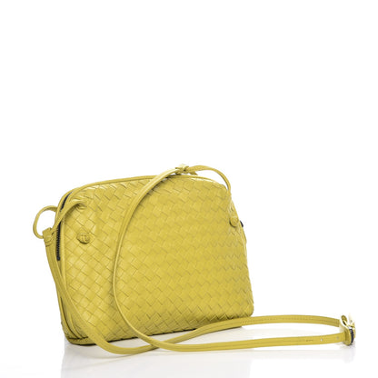 Bottega Veneta Nappa Intrecciato Pillow Crossbody Messenger Chartreuse 3 of 9