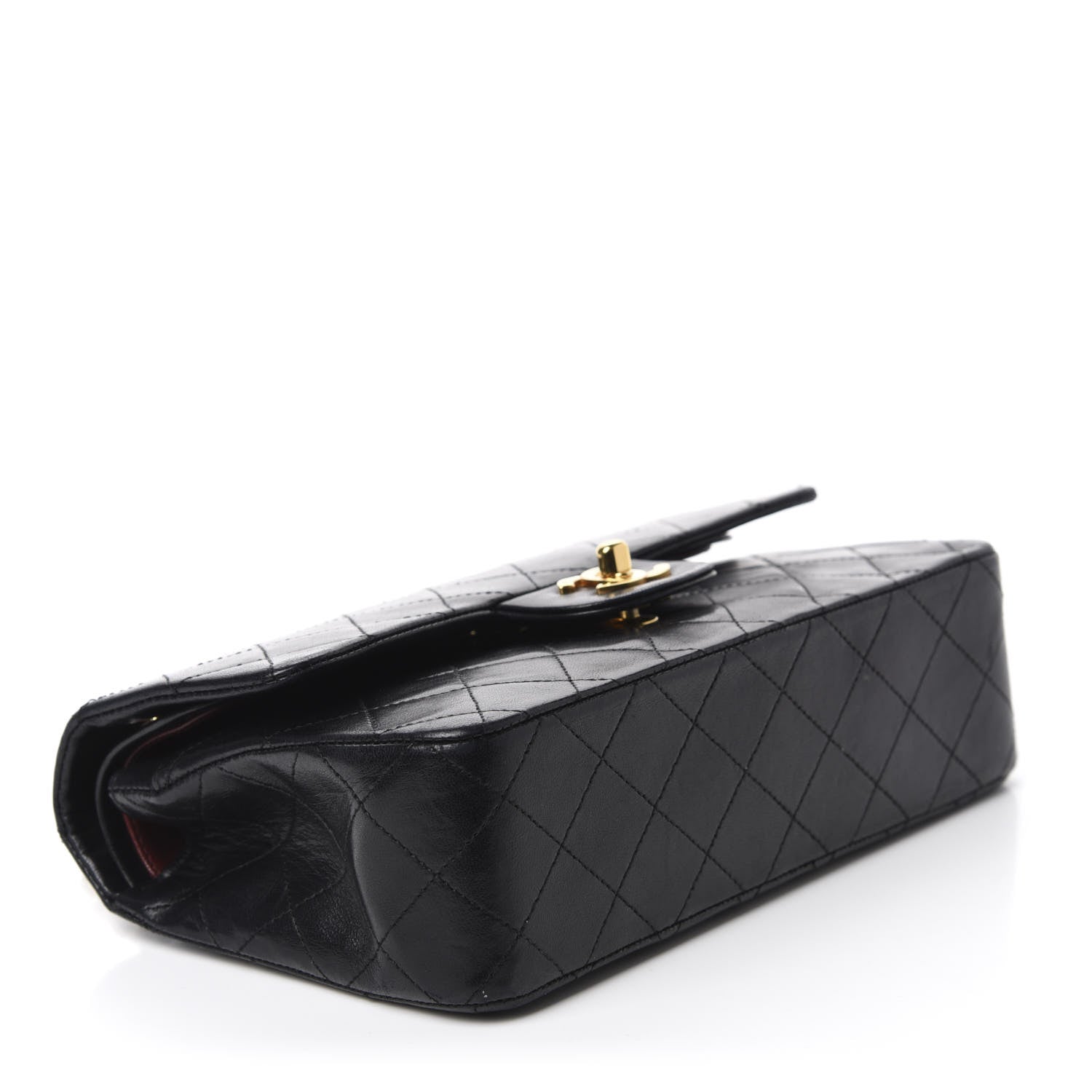 Chanel Lambskin Quilted Small Double Flap Black 4 of 14