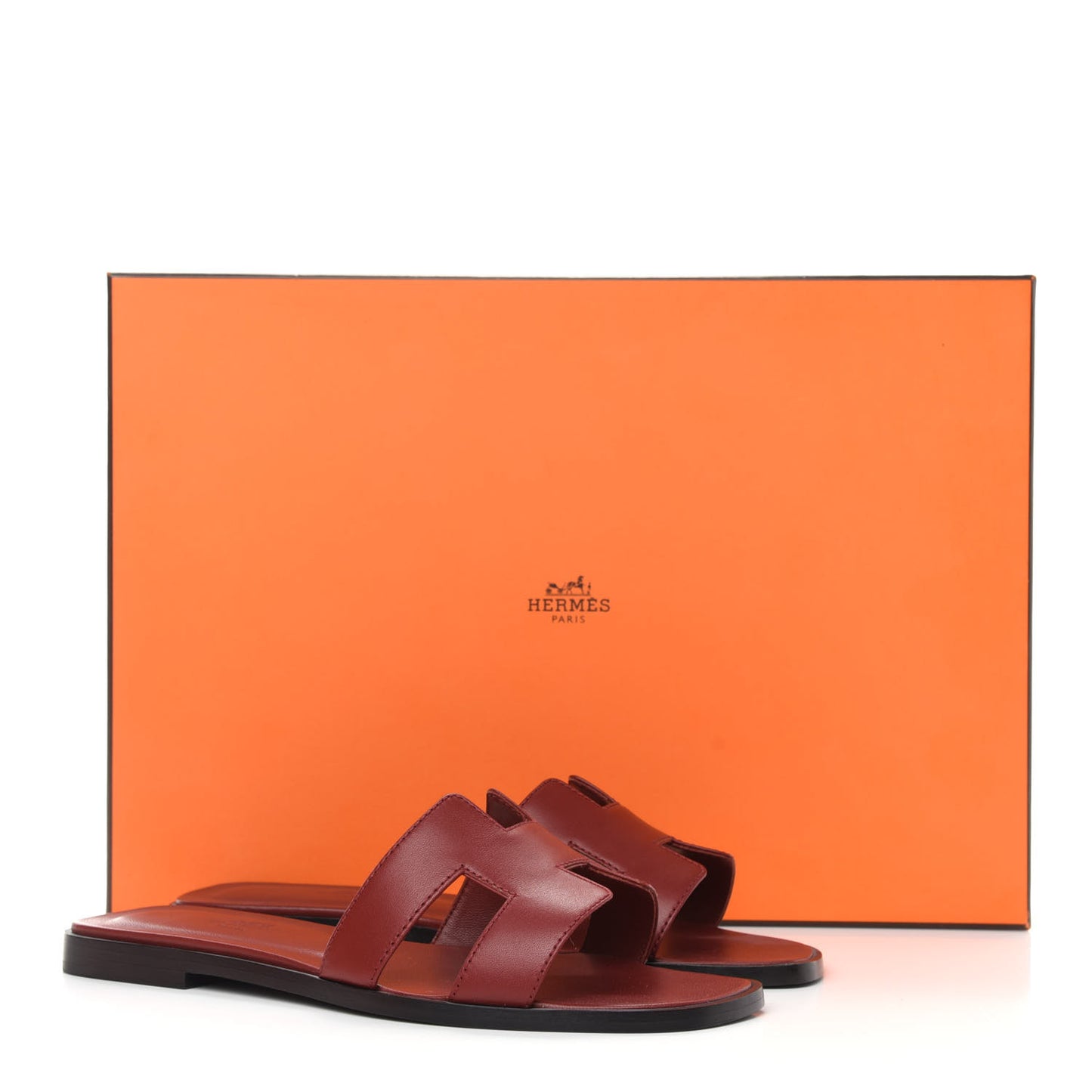 Calfskin Oran Sandals 36 Rouge Tomette
