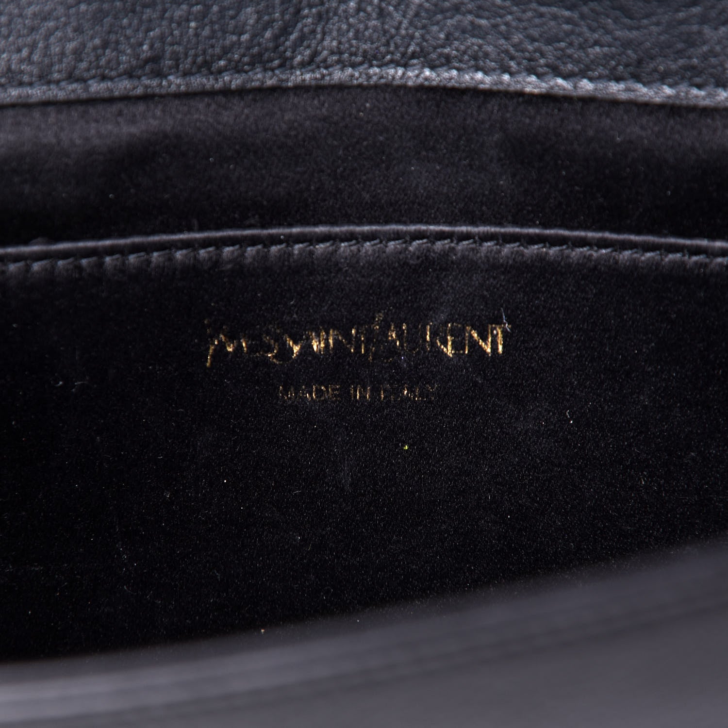 Saint Laurent Calfskin Monogram Large Belle De Jour Clutch Black 8 of 11