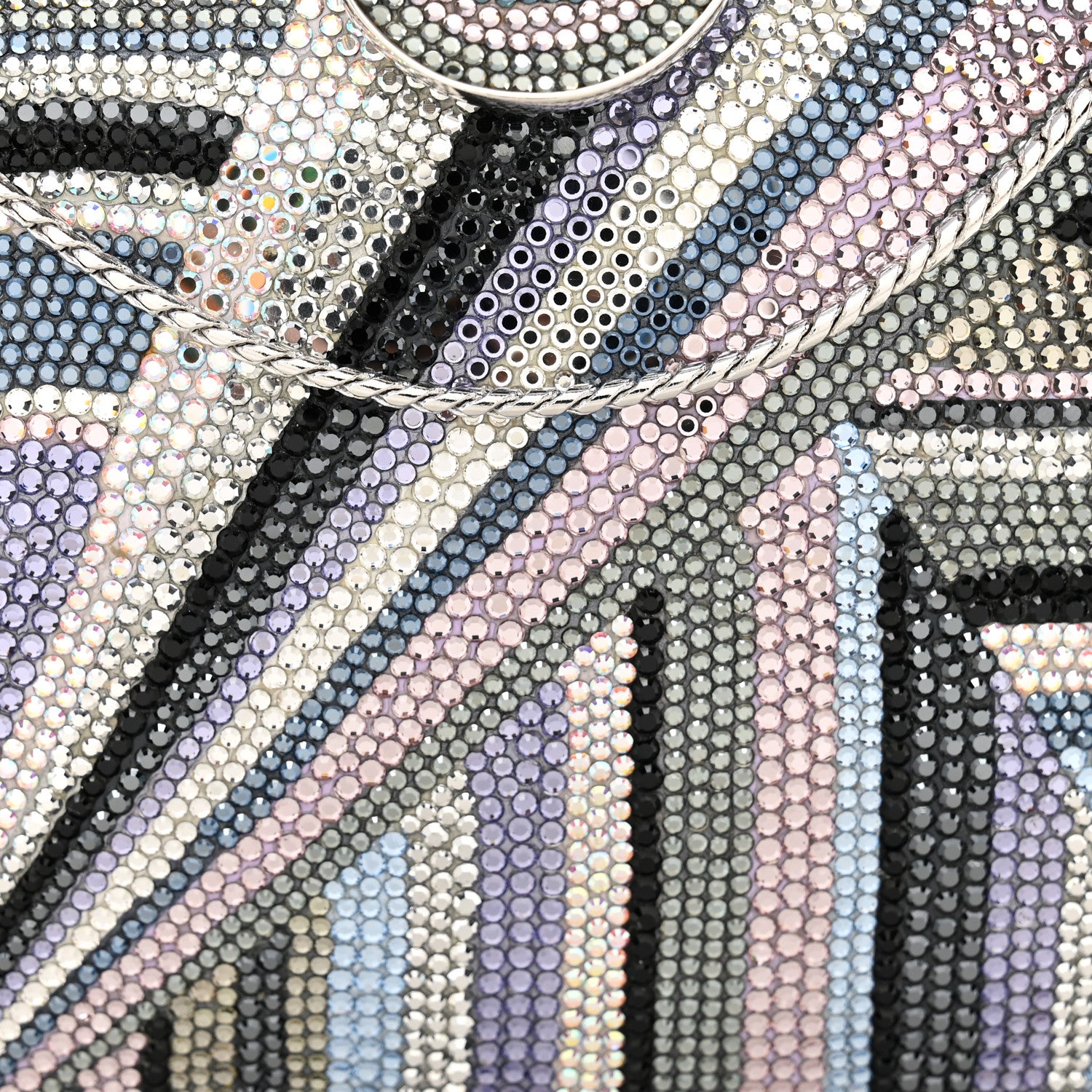 Judith Leiber Swarovski Crystal Minaudiere Clutch Multicolor 8 of 11