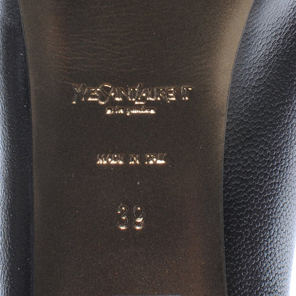 Saint Laurent Leather Tribtoo 80 Pumps 39 Black 6 of 7