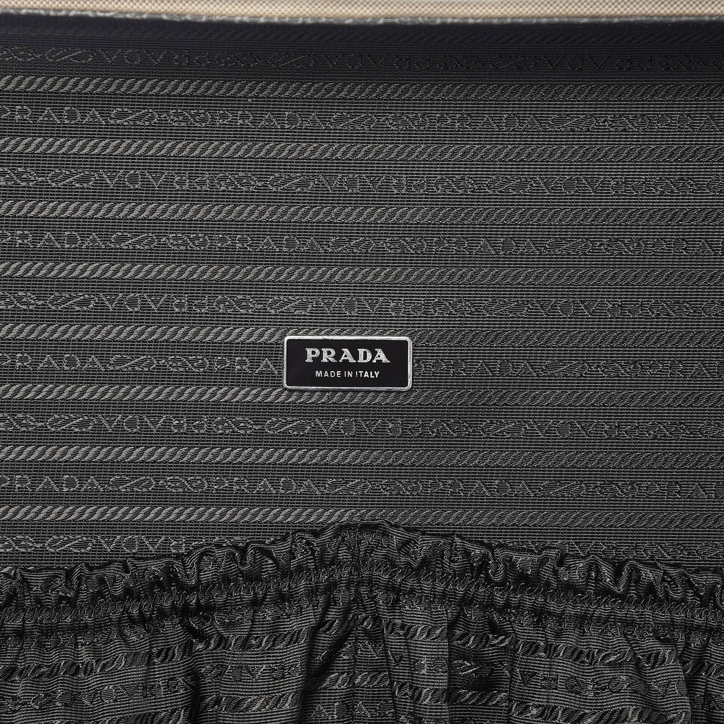 Jacquard Logo Crocodile Trim Suitcase Corda Tabacco