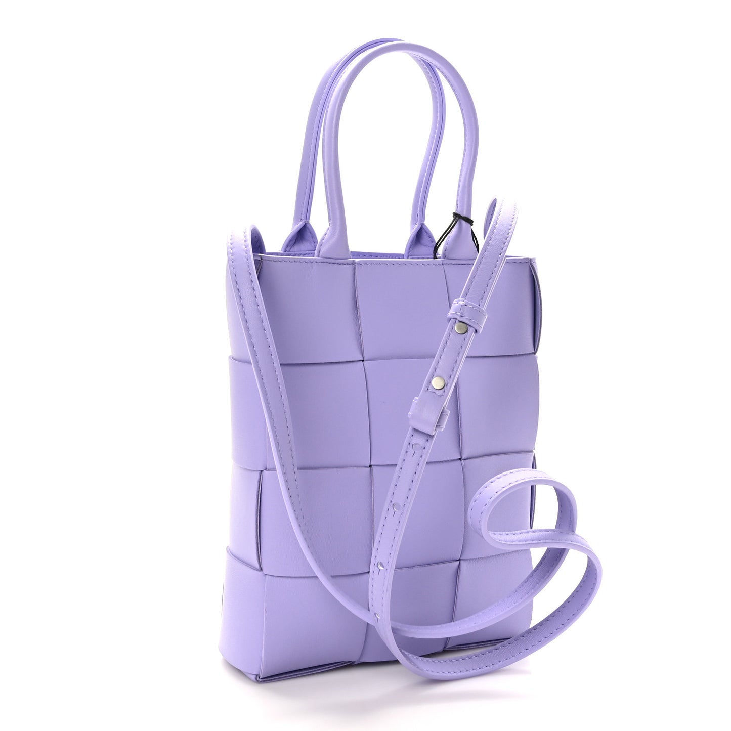 Lambskin Maxi Intrecciato North South Cassette Tote Wisteria