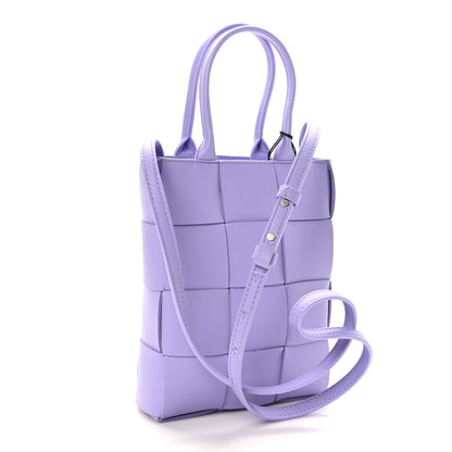 Bottega Veneta Lambskin Maxi Intrecciato North South Cassette Tote Wisteria 3 of 8