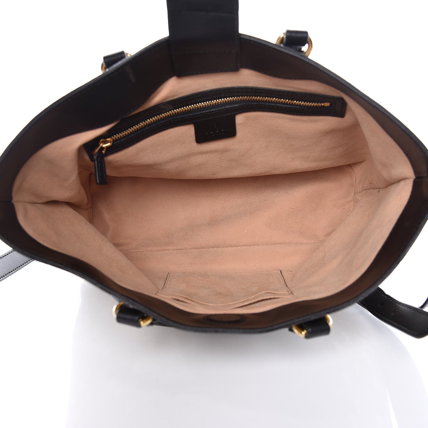 Soft GG Supreme Monogram Bees Small Crossbody Tote Beige Oro Black