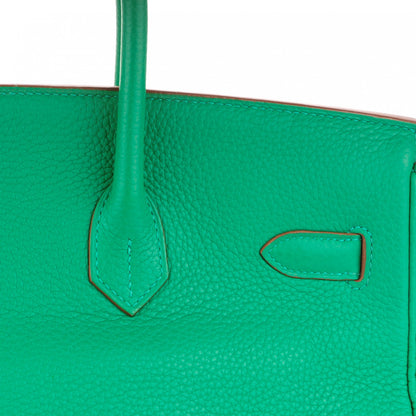 Hermes Taurillon Clemence Birkin 35 Menthe 28 of 28