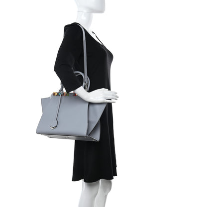 Fendi VItello Dolce Studded Petite 3Jours Tote Ghiaccio Multicolor 2 of 11