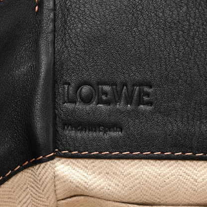 Loewe Calfskin Canvas Mini Hammock Shoulder Bag Mink Black 6 of 11