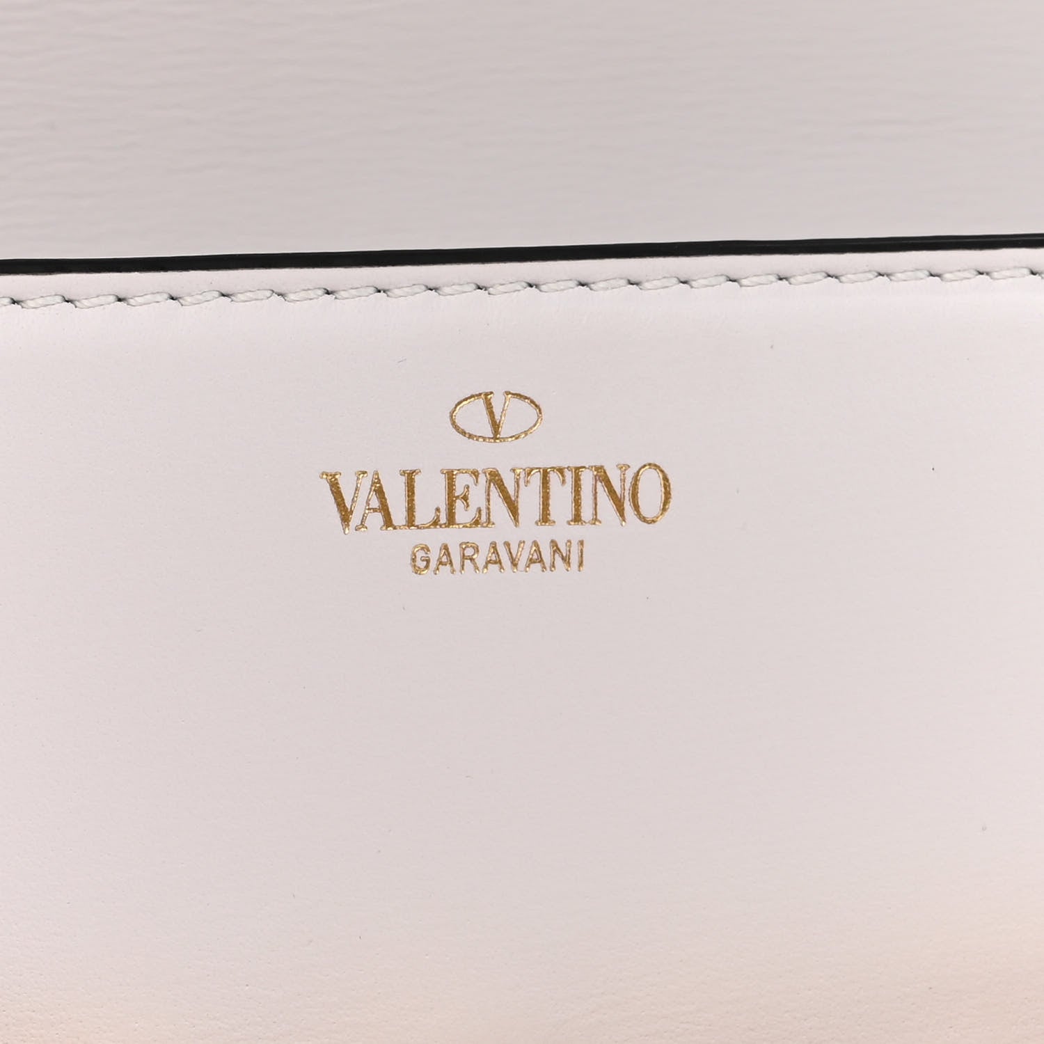 Valentino Garavani Calfskin Small Vlogo Chain Shoulder Bag Optic White 6 of 9