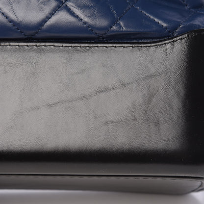 Chanel Aged Calfskin Quilted Large Gabrielle Hobo Navy Black 17 of 17