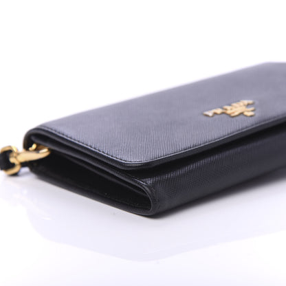 Prada Saffiano Metal Wristlet Black 6 of 9