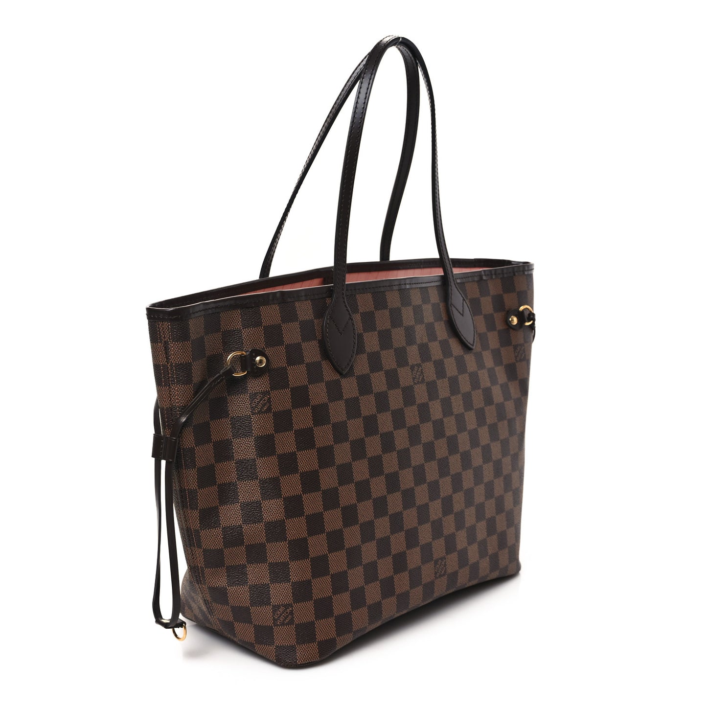 Damier Ebene Neo Neverfull MM Rose Ballerine