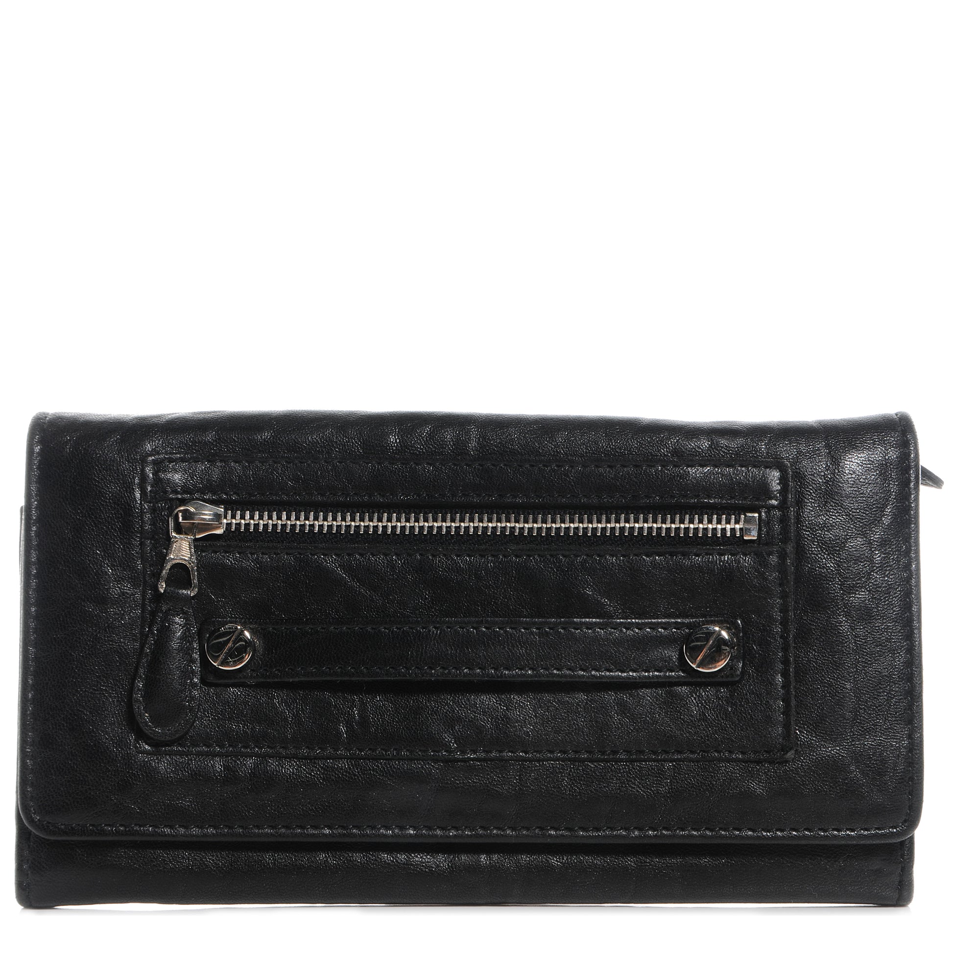 Balenciaga Chevre Money Wallet Black 1 of 9