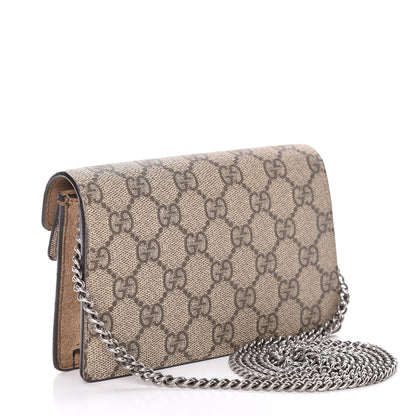 Gucci GG Supreme Monogram Super Mini Dionysus Shoulder Bag Taupe 3 of 11