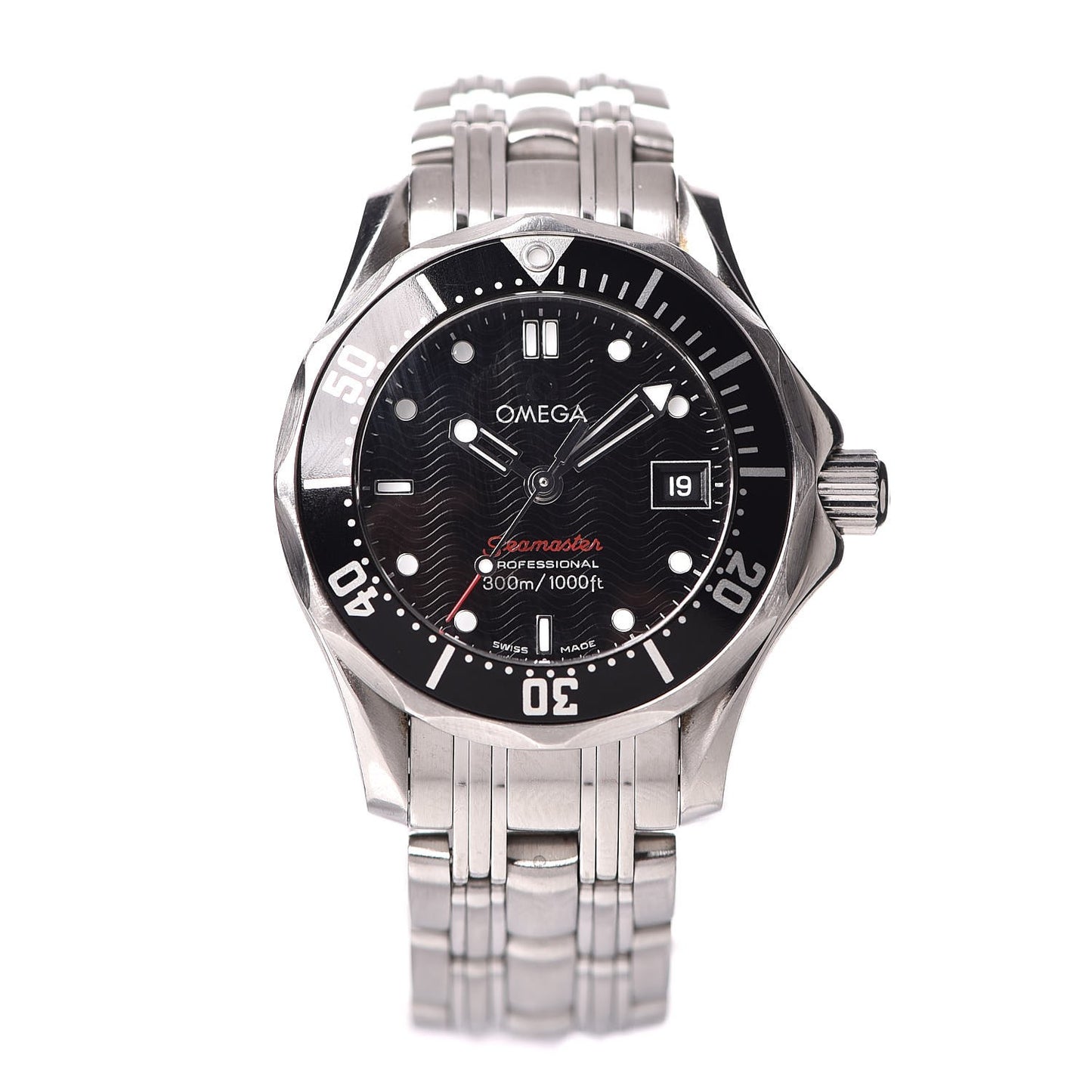 Stainless Steel 28mm Seamaster Quartz Watch Black 212.30.28.61.01.001